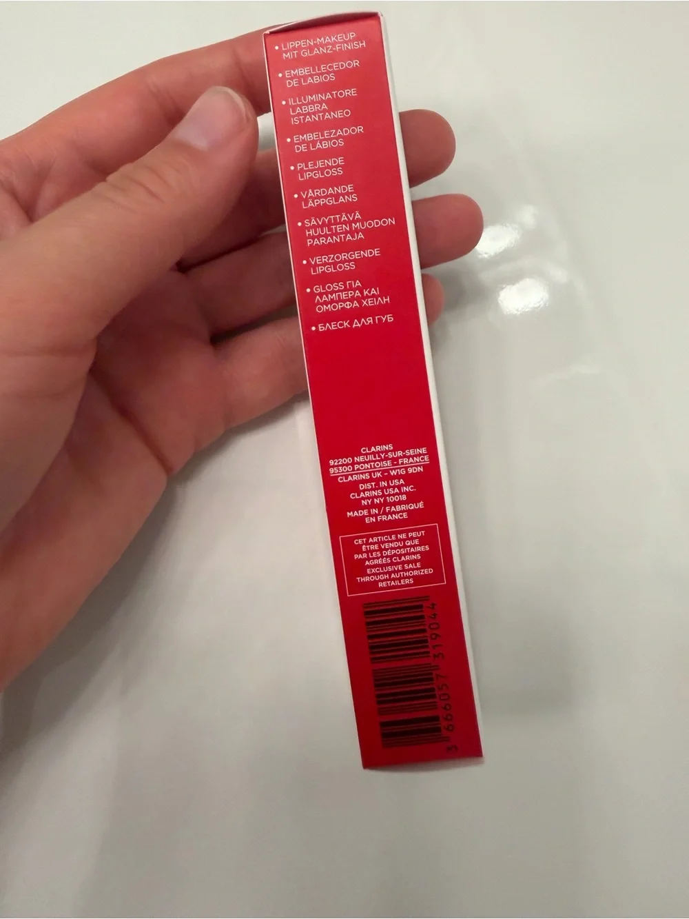 Clarins Lip Perfector #19 Intense Smoky Rose (Full Size, 12mL/0.35oz) NWT
